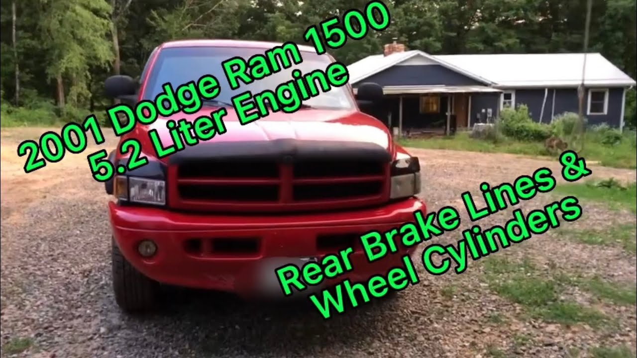 Как заменить задние тормозные цилиндры и задние тормозные магистрали на Dodge Ram 1500 2001 года ...