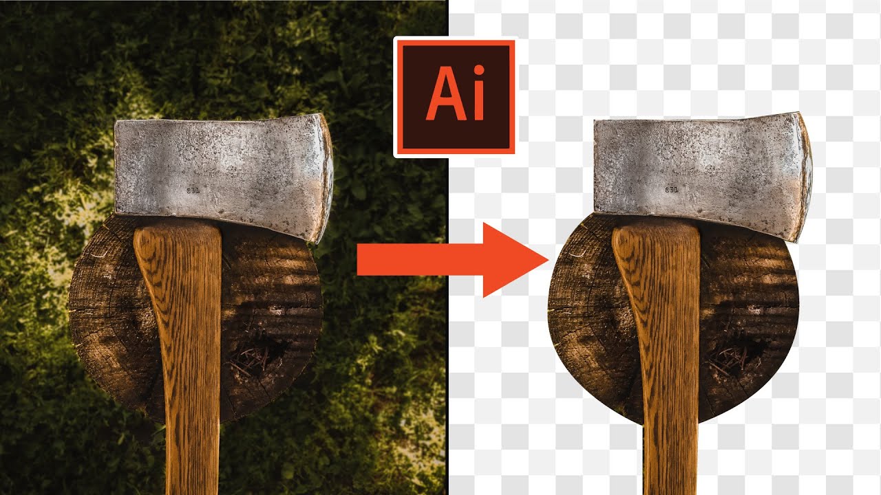 Удалить фон Учебник Adobe Illustrator