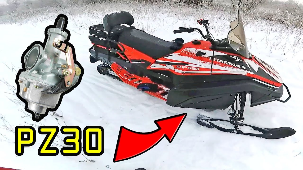 SHARMAX 680 установка карбюратора PZ30, обзор, покатушки.