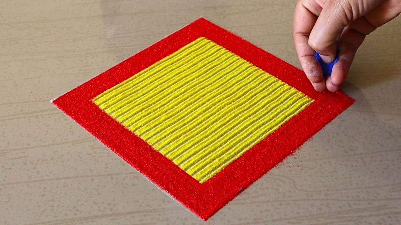 Satisfying Videos | Rangoli Design For Festivals | Easy Kolam Designs | Easy Muggulu | Rangoli Kolam