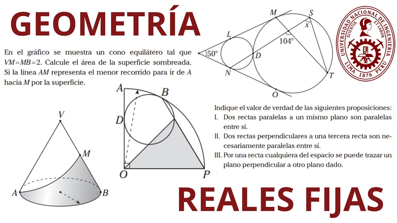 REALES FIJAS  GEOMETRIA - ADMISION UNI 2025