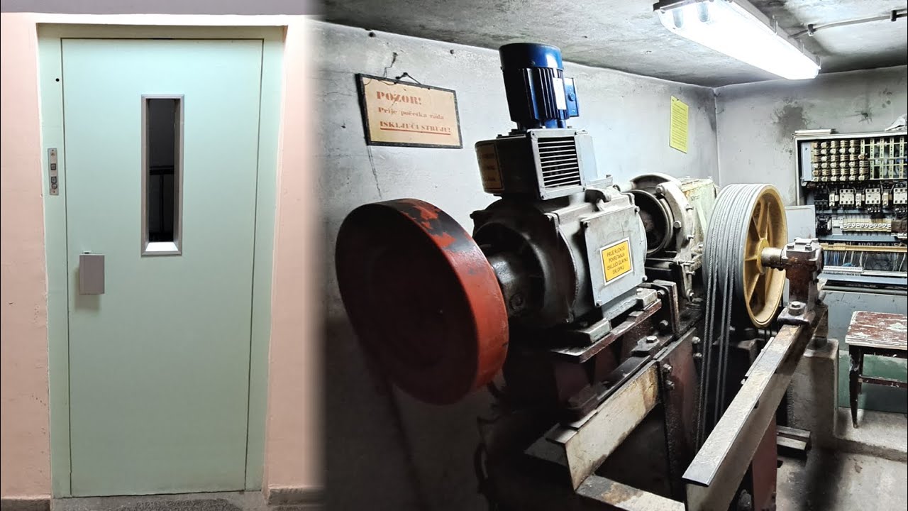 MACHINE ROOM TOUR of an Original 1980s Končar lift!