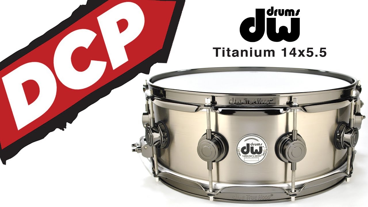 DW Collectors Black Titanium Snare Drum 14x5.5 - Video Demo
