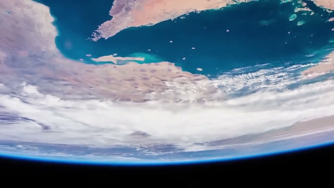 4K UHD 10 hours - Earth from Space  Space Wind Audio - relaxing, meditation, nature