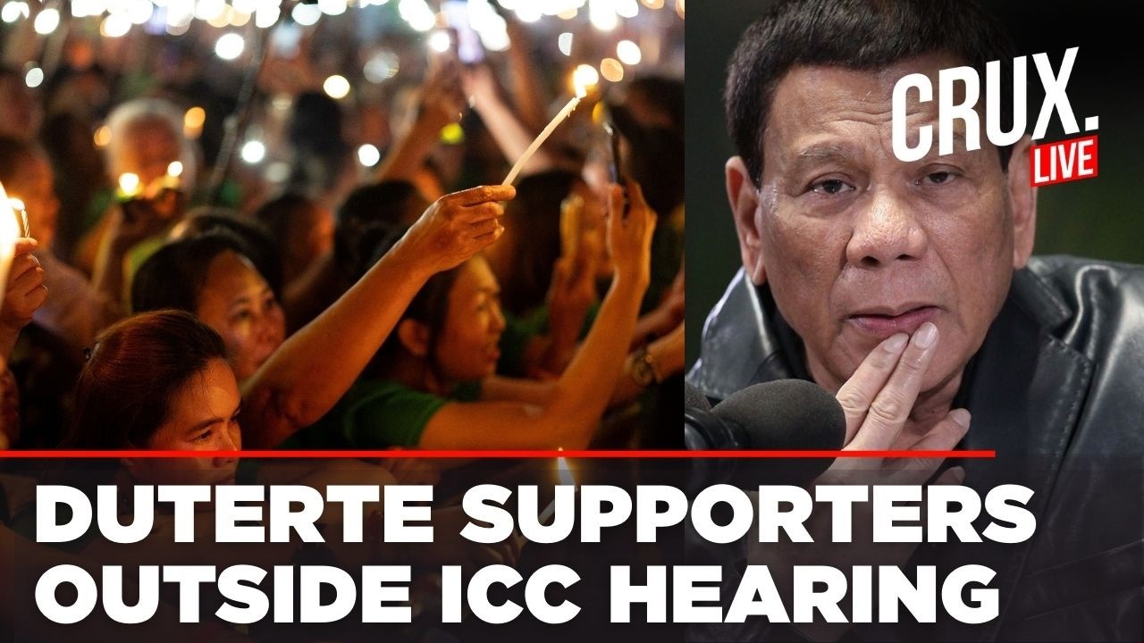 LIVE | Supporters Of Ex Philippines President Rodrigo Duterte Gather At The Hague As ICC Opens Trial