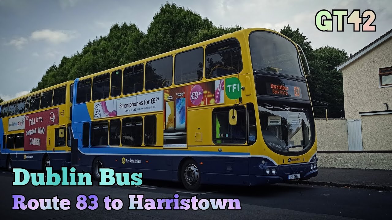 Dublin Bus | Route 83 (Kimmage to Harristown) | FULL Route Visual | GT42 (12-D-38788)