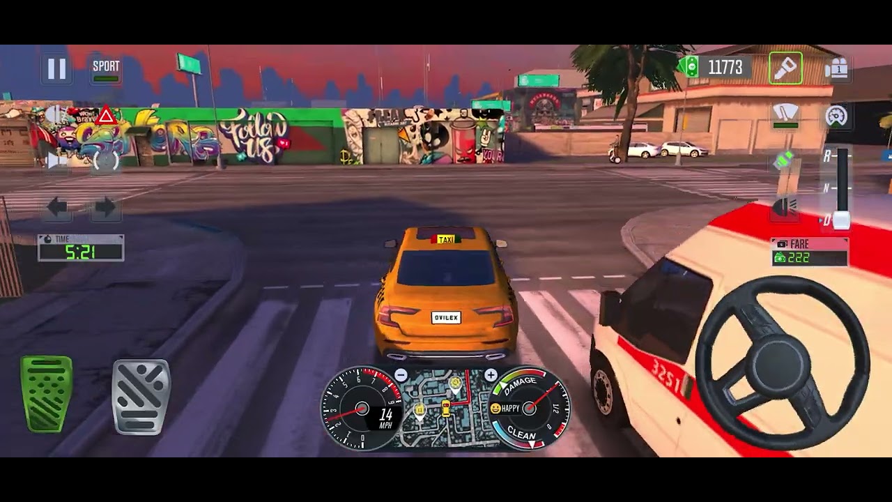 Taxi Simulator Gameplay