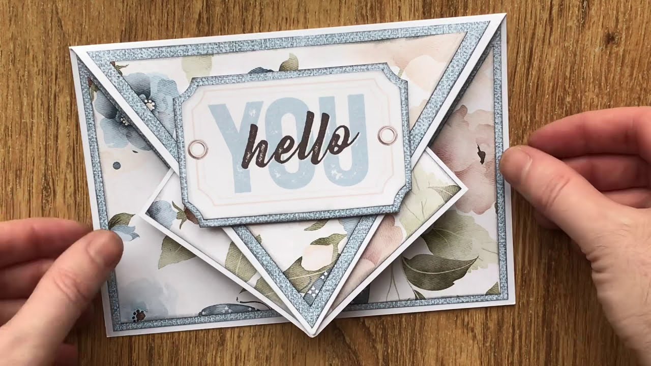 Fan Fold Card using The Details papers from Nitwits