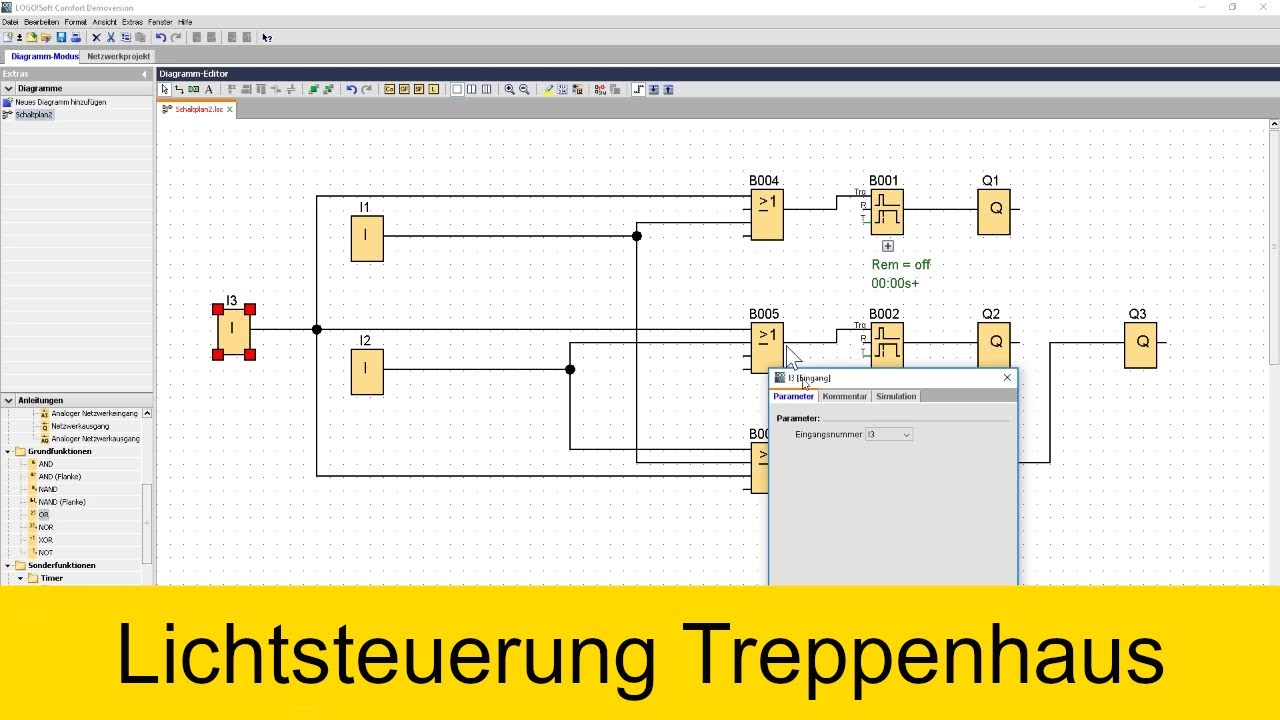 Siemens LOGO! Soft | Lichtsteuerung Treppenhaus
