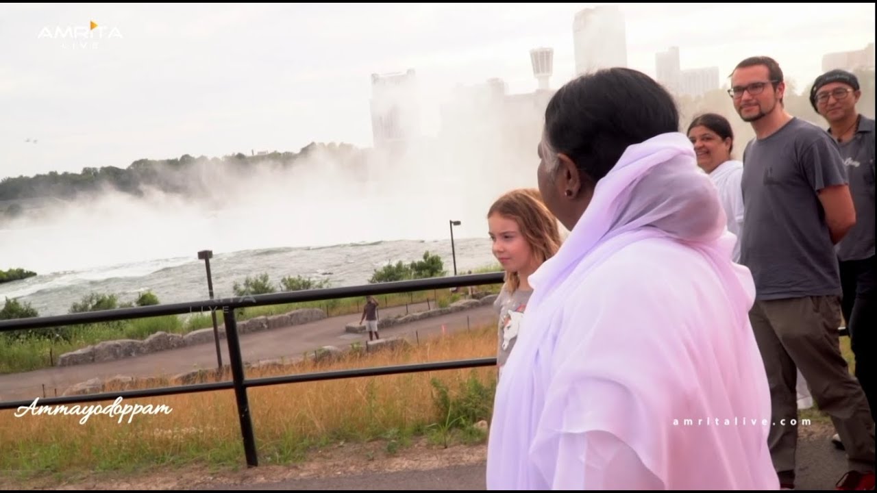 A Melodic Walk with Amma @ Niagara Falls set to the soulful resonance of Bharathiyar’s Krishna Song!