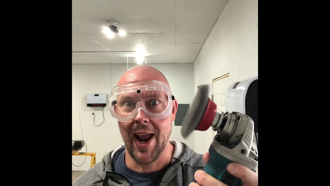 Removing paint from concrete