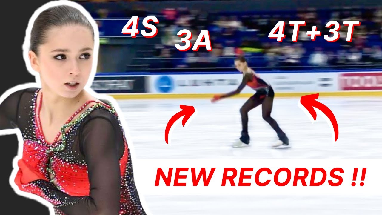 Kamila Valieva BIG Senior Debut Breaking 3 WORLD RECORDS!! 🥳