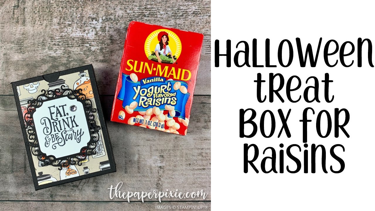 Halloween Treat Box for Raisins Tutorial