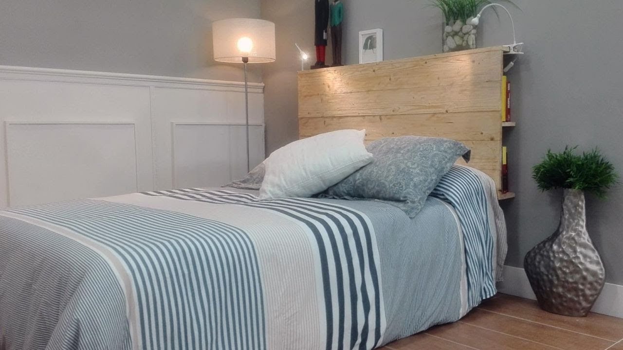Cómo hacer un cabecero de madera con librería  - Programa completo - Bricomanía