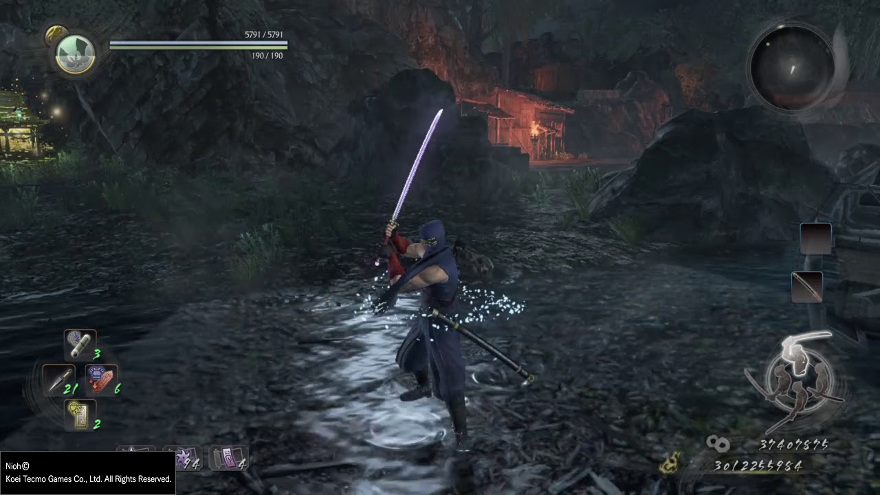 Nioh - Power of Iaido! (Advanced Iai Quickdraw / Sheathing demonstration)