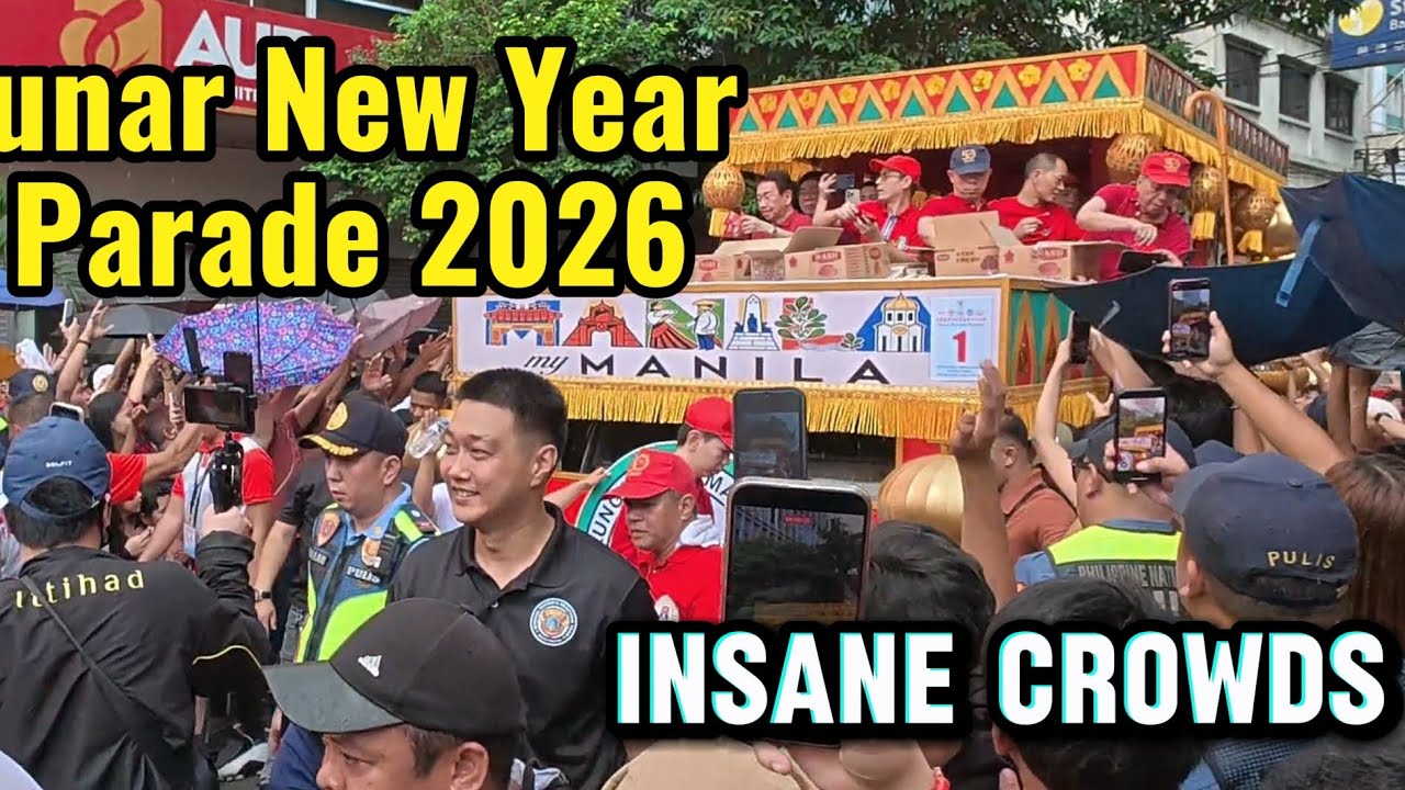 Lunar New Year 2026 Parade | Binondo Chinatown Manila | insane Crowds [4K]