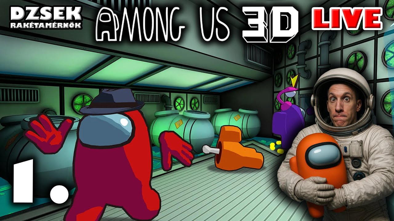 🔴 Among Us 3D - 1. Rész - Árulósdi 3Dben?!?!?