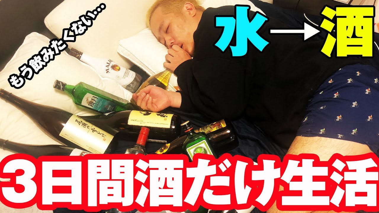 【3日間酒だけ生活】もう飲みたくない&hellip;！！