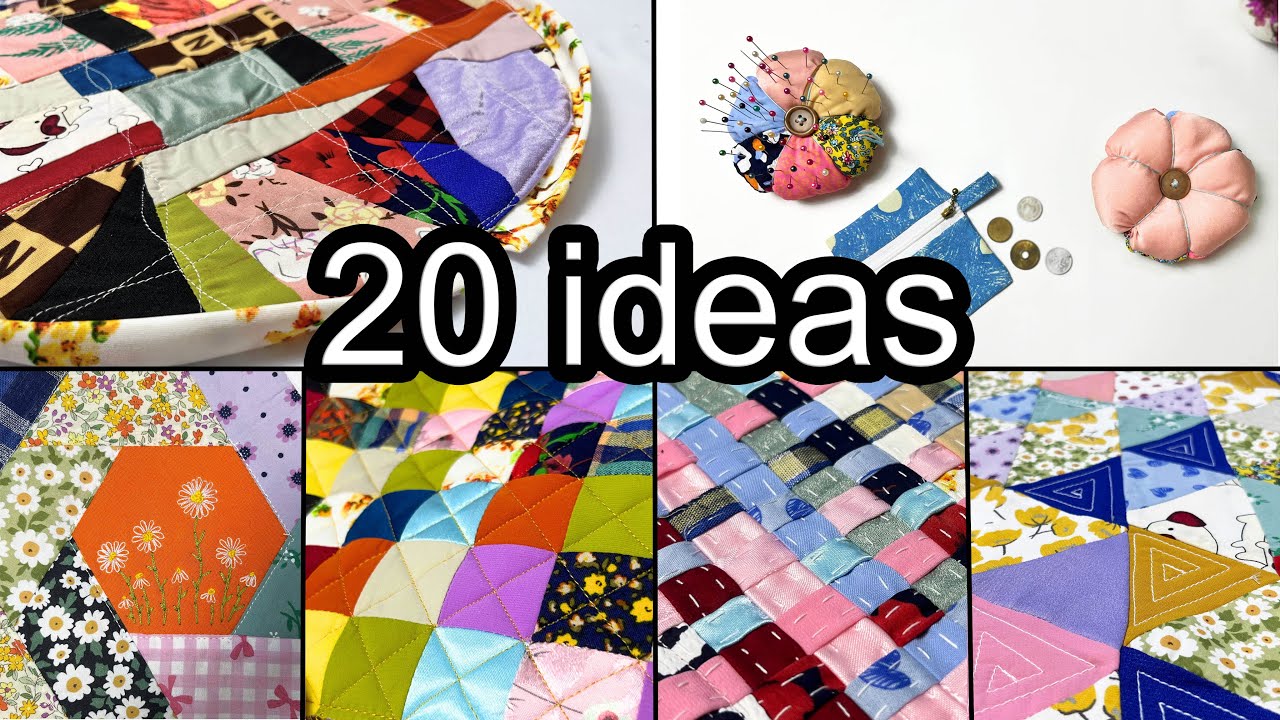 20 Ideas for Sewing Scraps Fabric to Create Beautiful Items (Part 1)