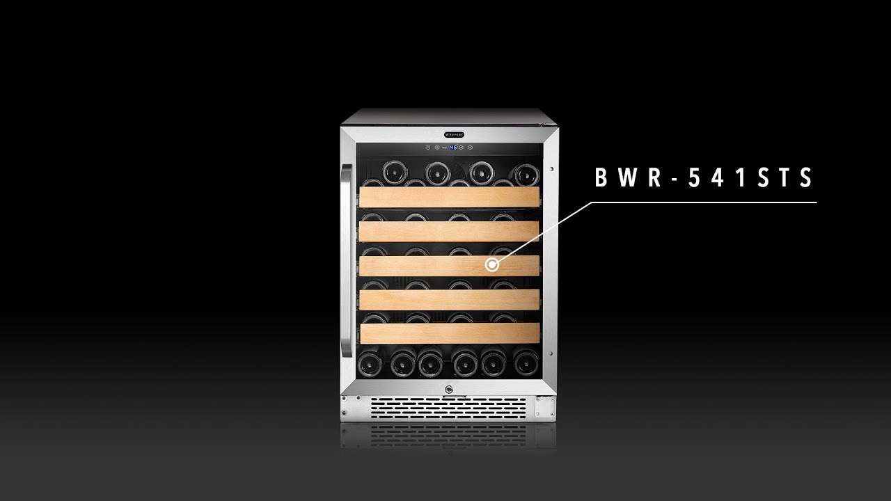 BWR-541STS Whynter 24&Prime; Built-In Stainless Steel 54 Bottle Wine Refrigerator