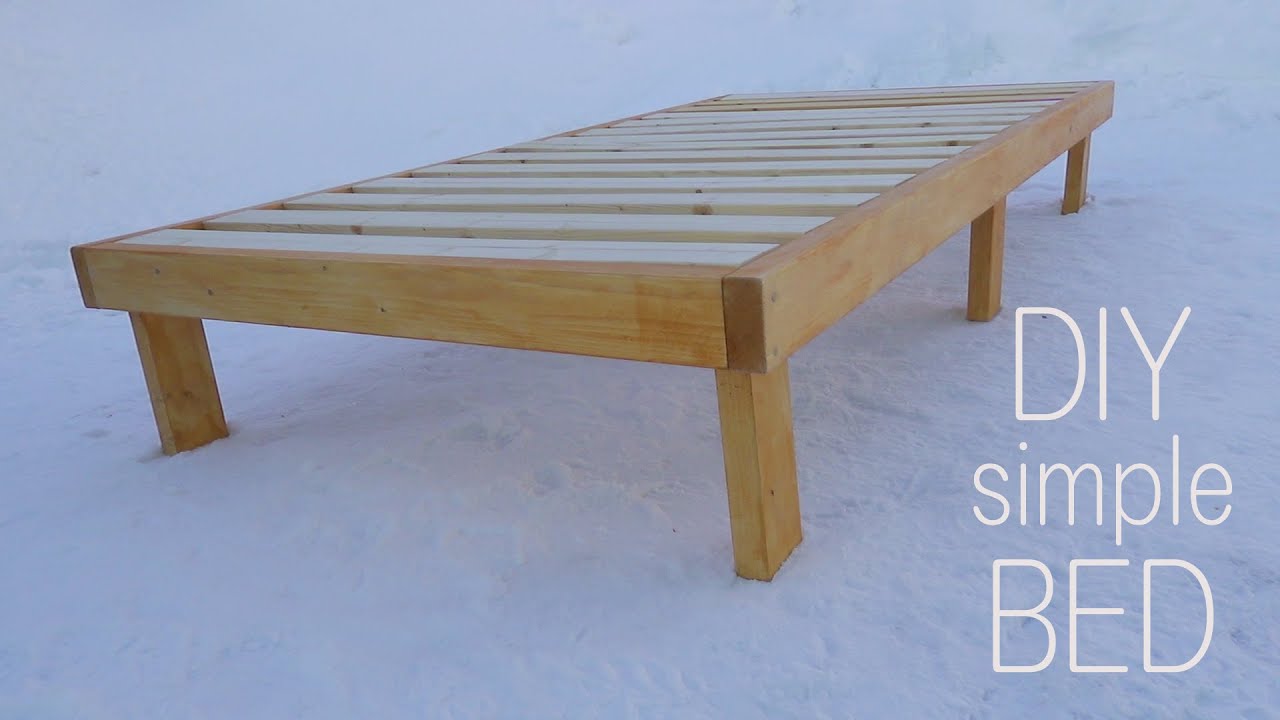 DIY|ツーバイ材＆ワンバイ材でシンプルなベッドをつくる|DIY simple bed
