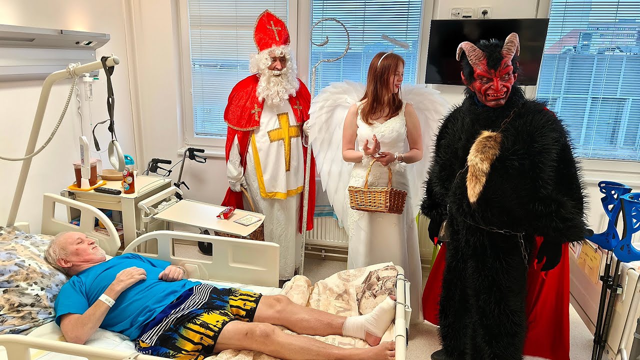 Mladá Boleslav: Pacienty Klaudiánovy nemocnice - děti i dospělé - navštívil Mikuláš, čerti a andělé
