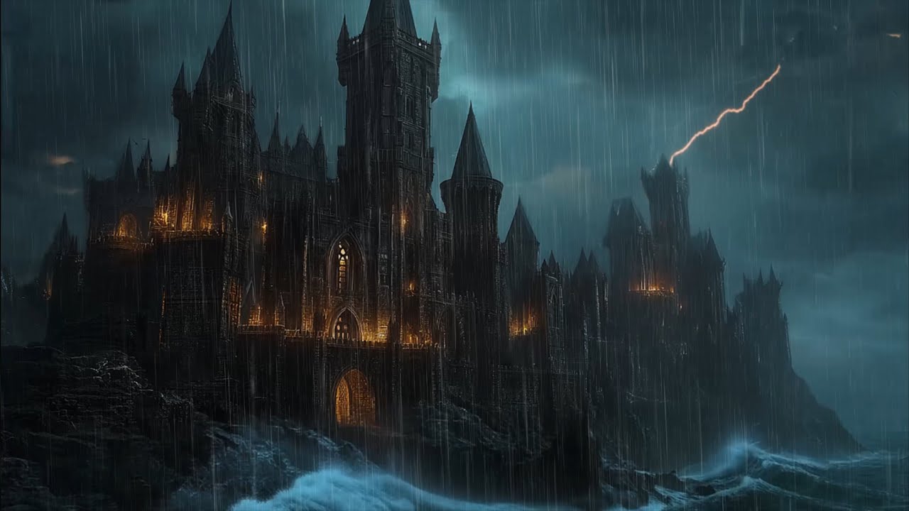 🏰 Experience Deep Relaxation with Rain In Dark Fantasy Castle 🏰 Escape into Serenity with Rain