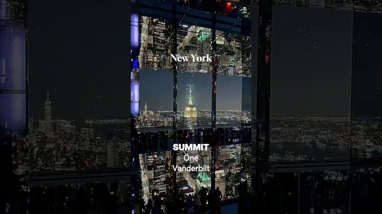 SUMMIT One Vanderbilt at Night - NYC&rsquo;s Hottest Observation Deck | 뉴욕 최고의 야경 스팟, SUMMIT 전망대!✨🗽🪩