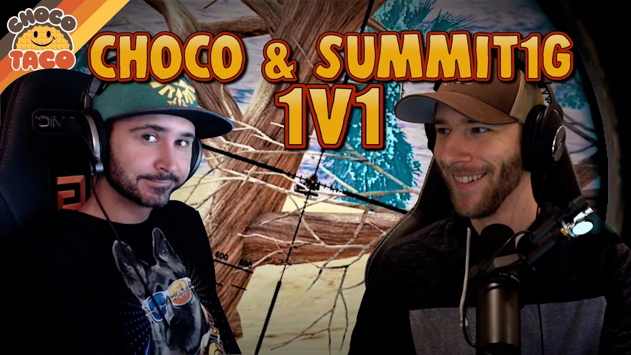 chocoTaco and Summit1G 1v1 ft. HollywoodBobLIVE - PUBG Duos Gameplay