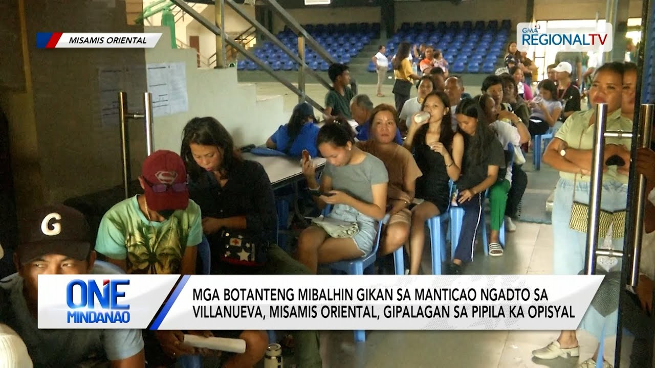 One Mindanao: Mga botanteng mibalhin gikan sa Manticao ngadto sa Villanueva, gipalagan