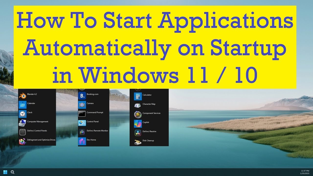 Автоматический запуск приложений при загрузке в Windows 11/10