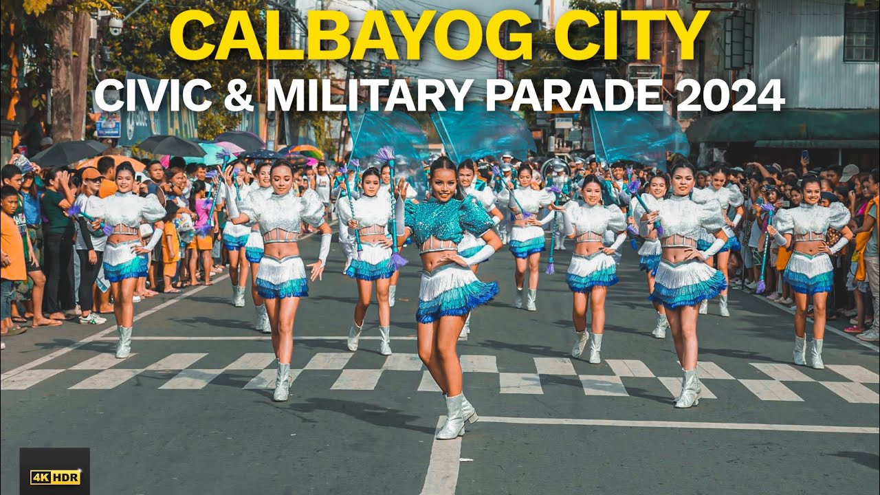 Calbayog City | Civic & Military Parade 2024 | Calbayog Fiesta | [4k]