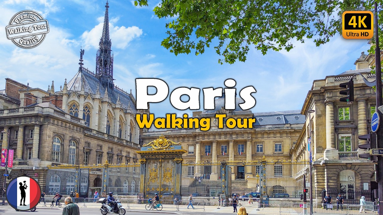 🇫🇷 Paris Walking Tour from Louvre to Notre-Dame | 4k60fps