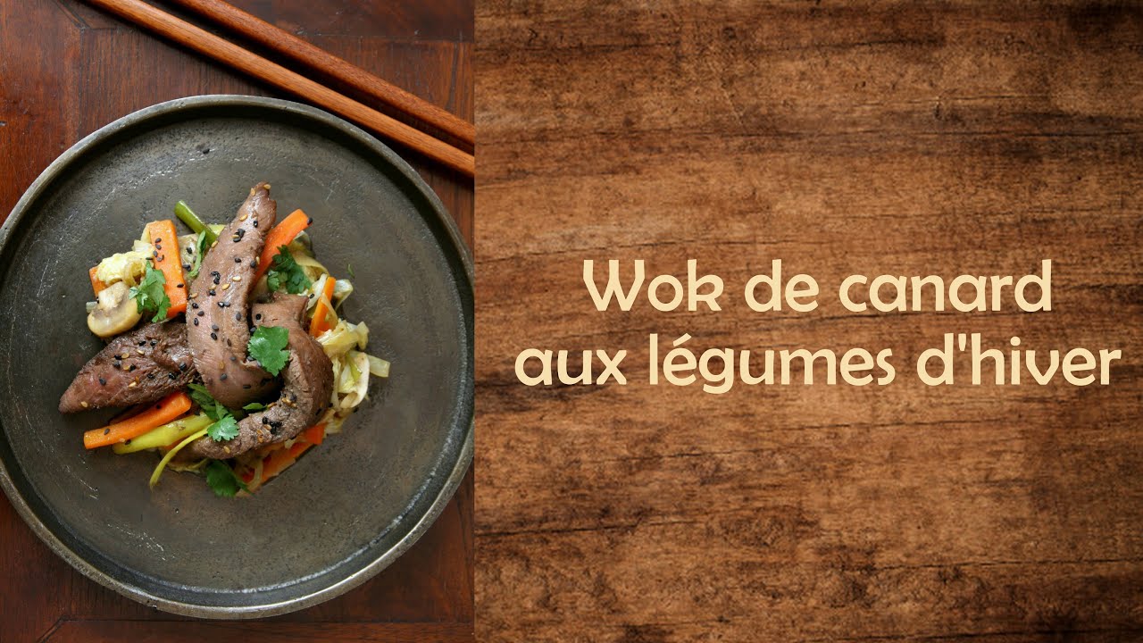 Wok de canard aux légumes d'hiver