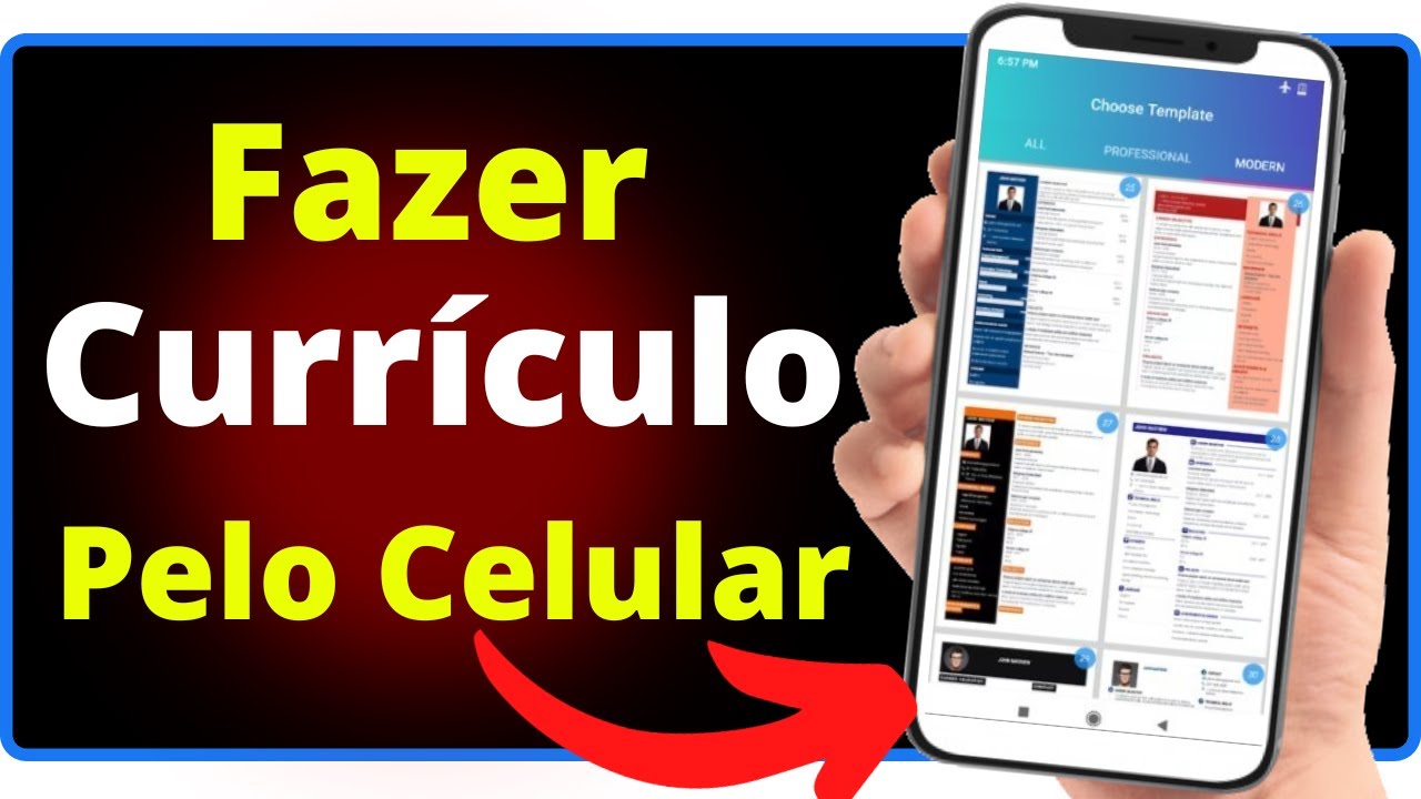 Como Fazer Curr&iacute;culo pelo Celular em PDF 2026 - Gr&aacute;tis