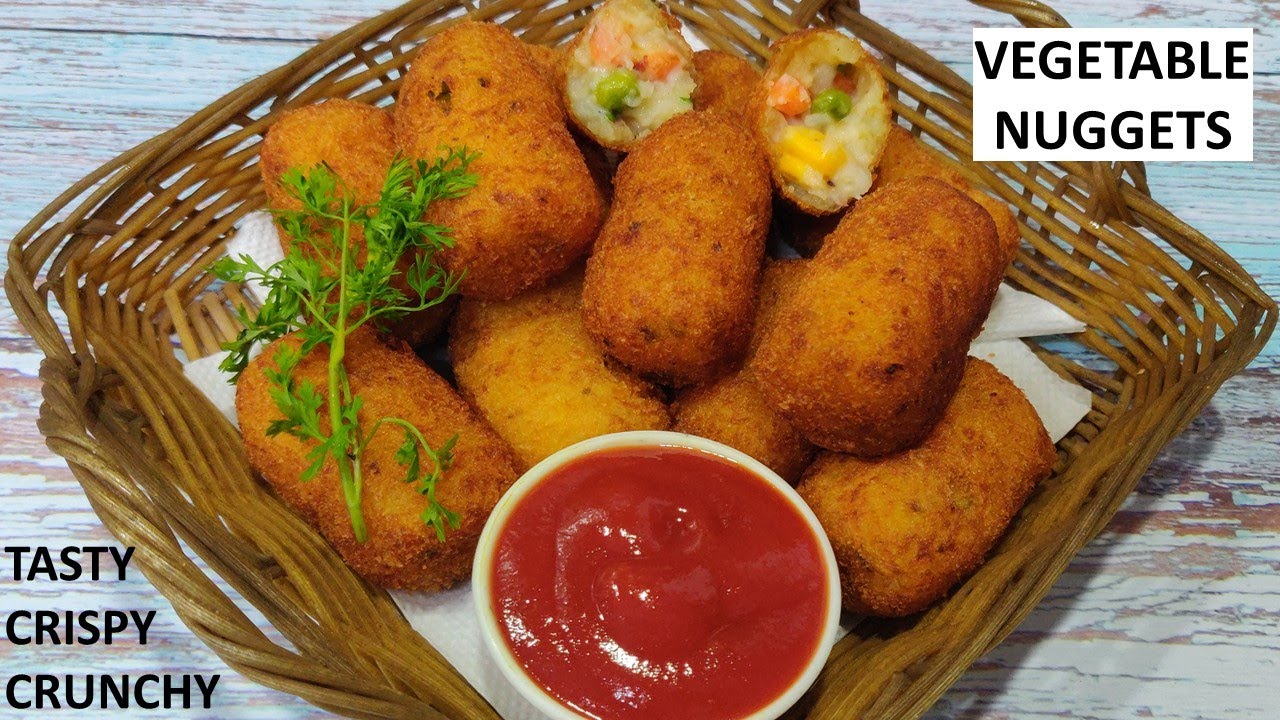 Vegetable Nuggets Recipe | Crispy, Crunchy Vegetable Snack | वेज नगेट्स | Veggie Nuggets Recipe |