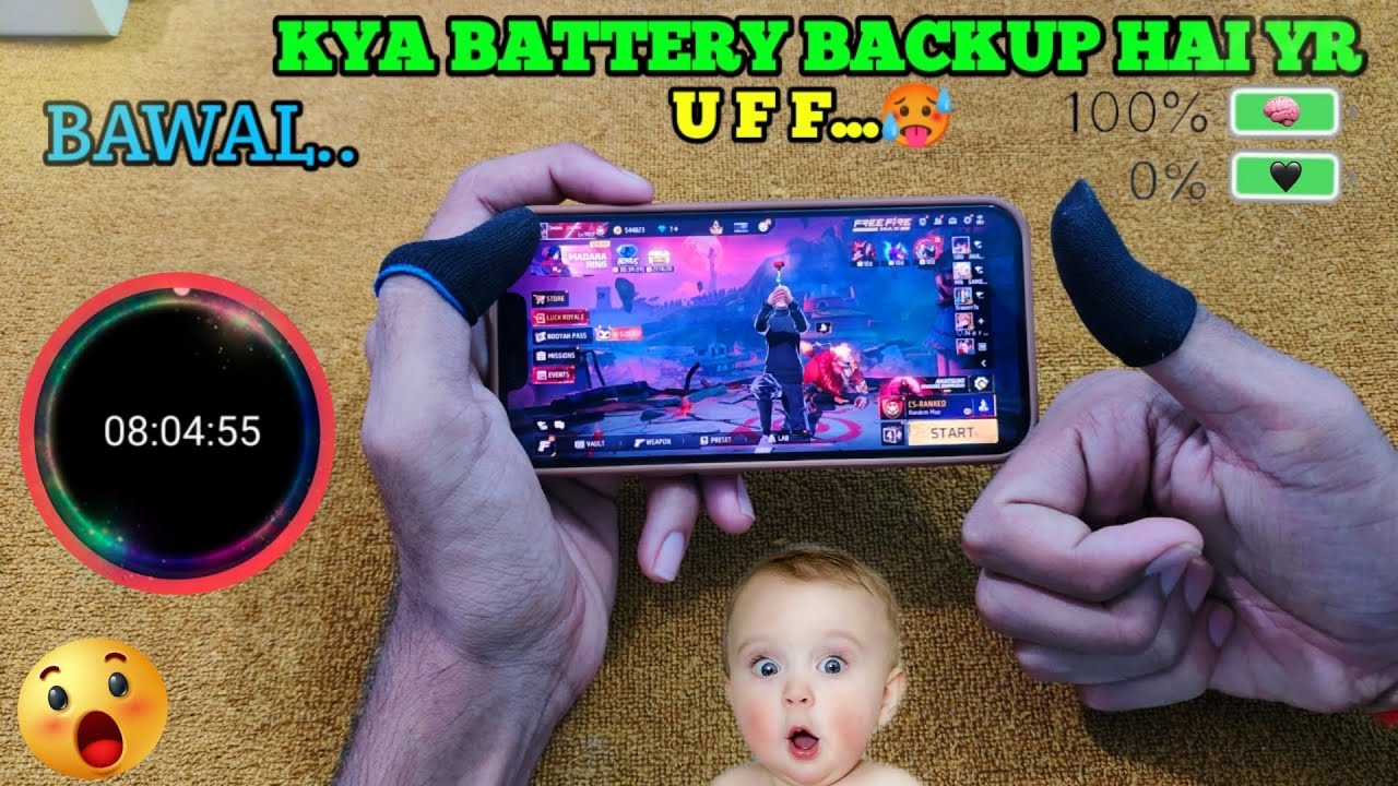 iPhone 13 free fire battery test | free fire gaming test iPhone 13 📱iphone 13 gaming test extreme 😍