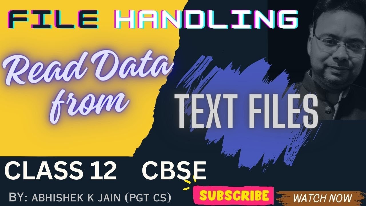 Text Files | Reading data from Text File | Use of read(), readline(), readlines() | class 12 CS