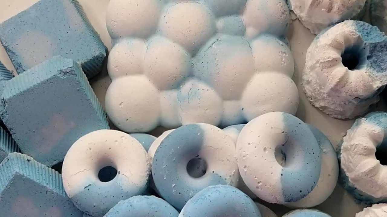 ASMR Blue and White Gym Chalk Reforms