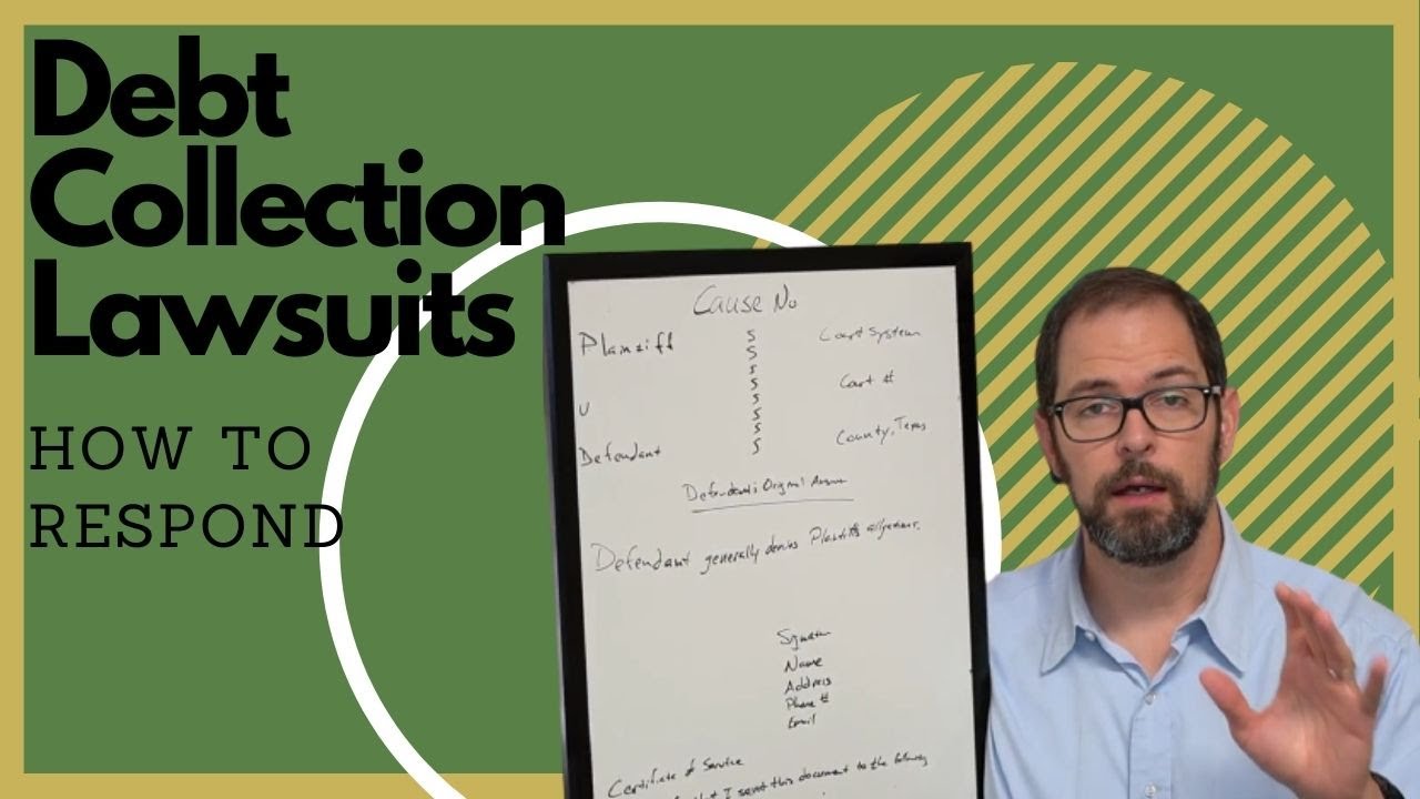How To Answer Debt Collection Suits!