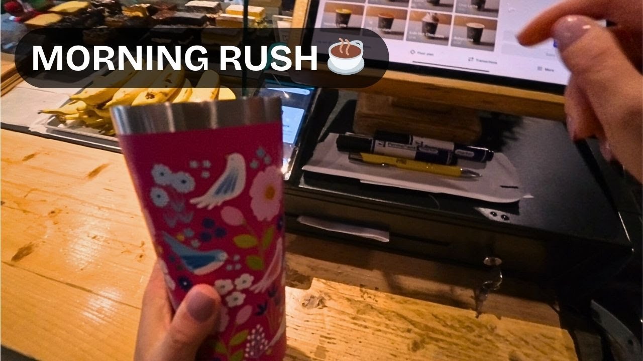 POV: Busy Morning Rush at the Coffee Shop ☕ | Nonstop Orders & Drink