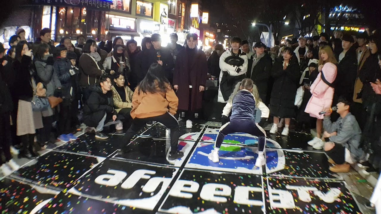 181124 Not that kinda girl - 춤추는 곰돌 홍대 버스킹 직캠ㅣNot That Kinda Girl - AF STARZ Hong-dae busking fancam