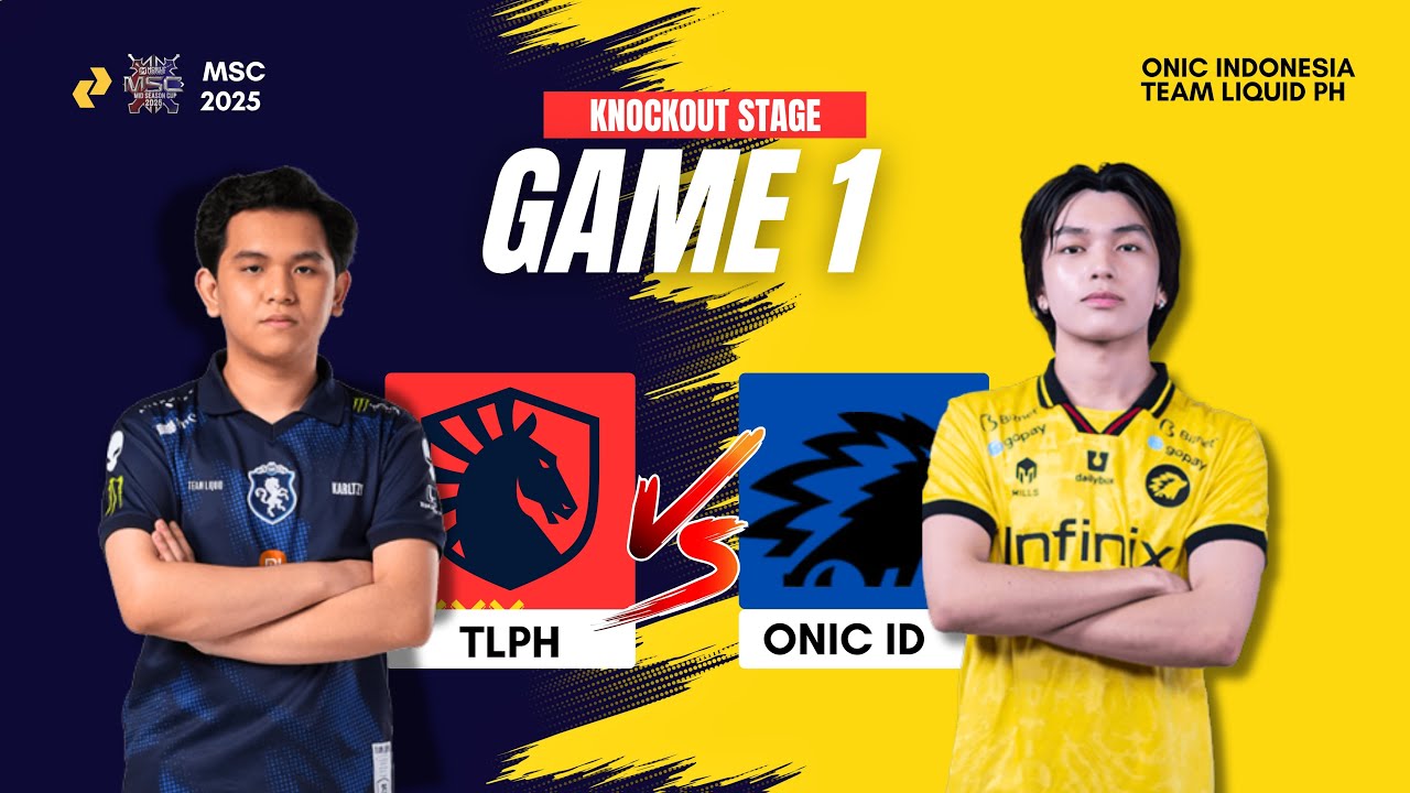ONIC ID vs TLPH | Game 1 | Mid Season Cup MSC 2025 | Knockout Stage