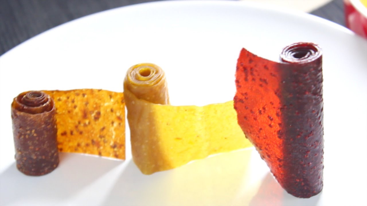 Homenade Naturally FRUIT ROLL UPS - ROLLOS DE FRUTA hechos en casa - Pincactuss