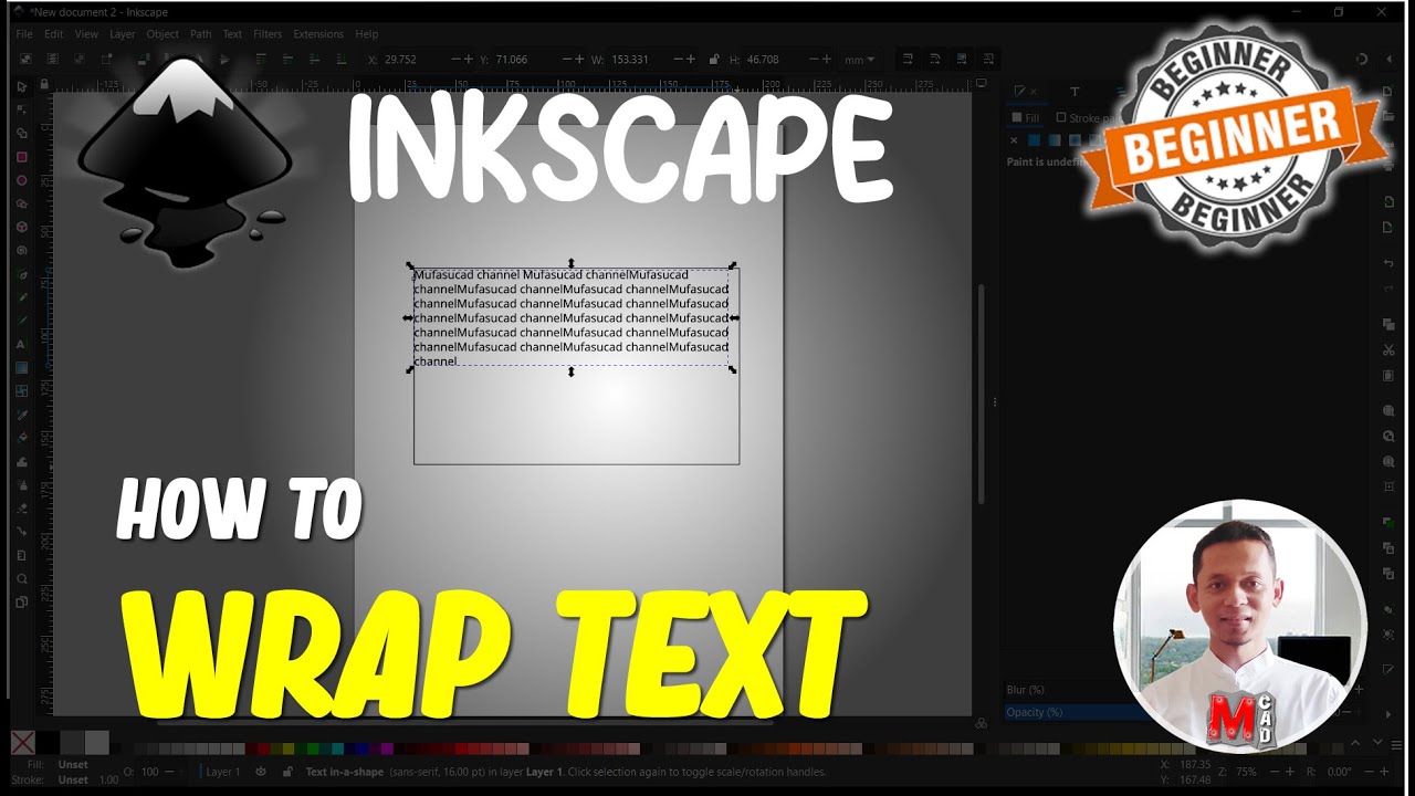 Inkscape How To Wrap Text