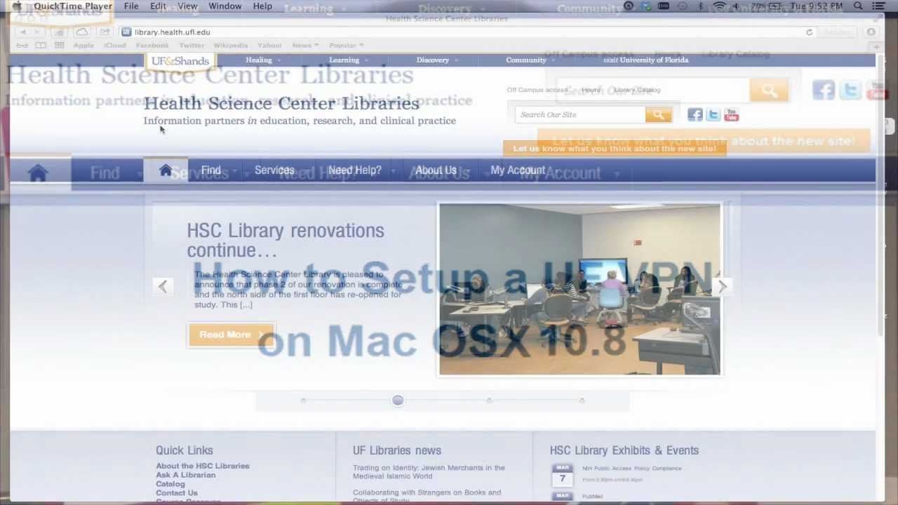 How to Install a UF VPN Connection on a Mac OSX 10.8