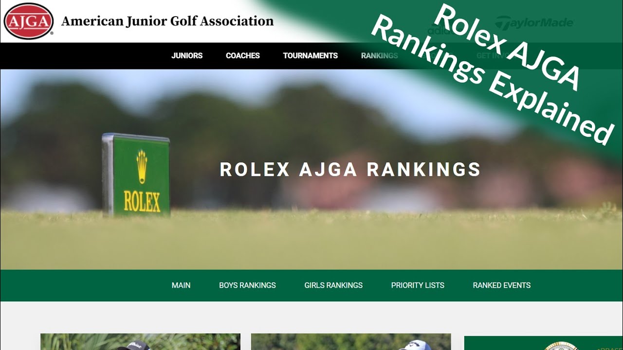 The Rolex AJGA Rankings Explained