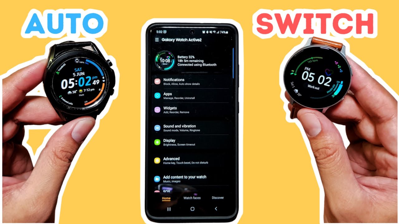 How to switch between Samsung Galaxy Watches with Galaxy Wear App!