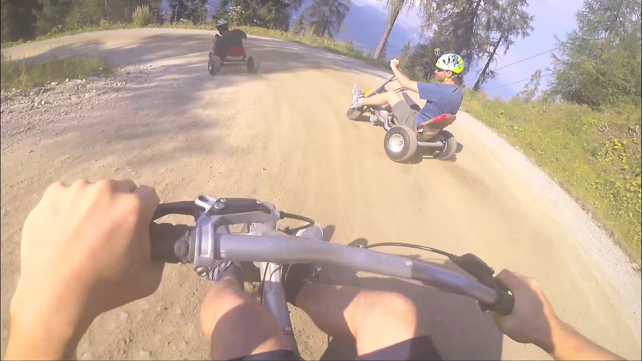 Downhill Drifting - Most Fun possible without an Engine - Mountain GoKart Schladming