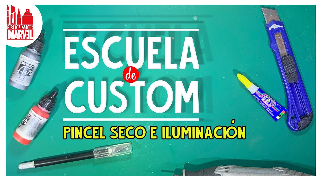 Escuela de customs - Pincel seco e iluminación